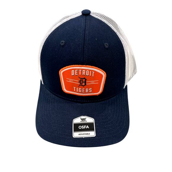 Detroit Tigers Trucker Hat Snapback New Embroidered MLB Mesh Curve Brim Patch - Picture 1 of 3